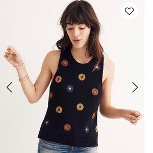 Madewell embroidered sweater tank